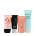 Flat SPF 50  cc bb hand face cream plastic cosmetic packaging tubes